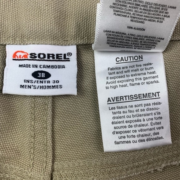 SOREL Workwear Relaxed Fit Men Reinforced Carpenter Triple Needle Jeans Sz 38x30 - Picture 5 of 9